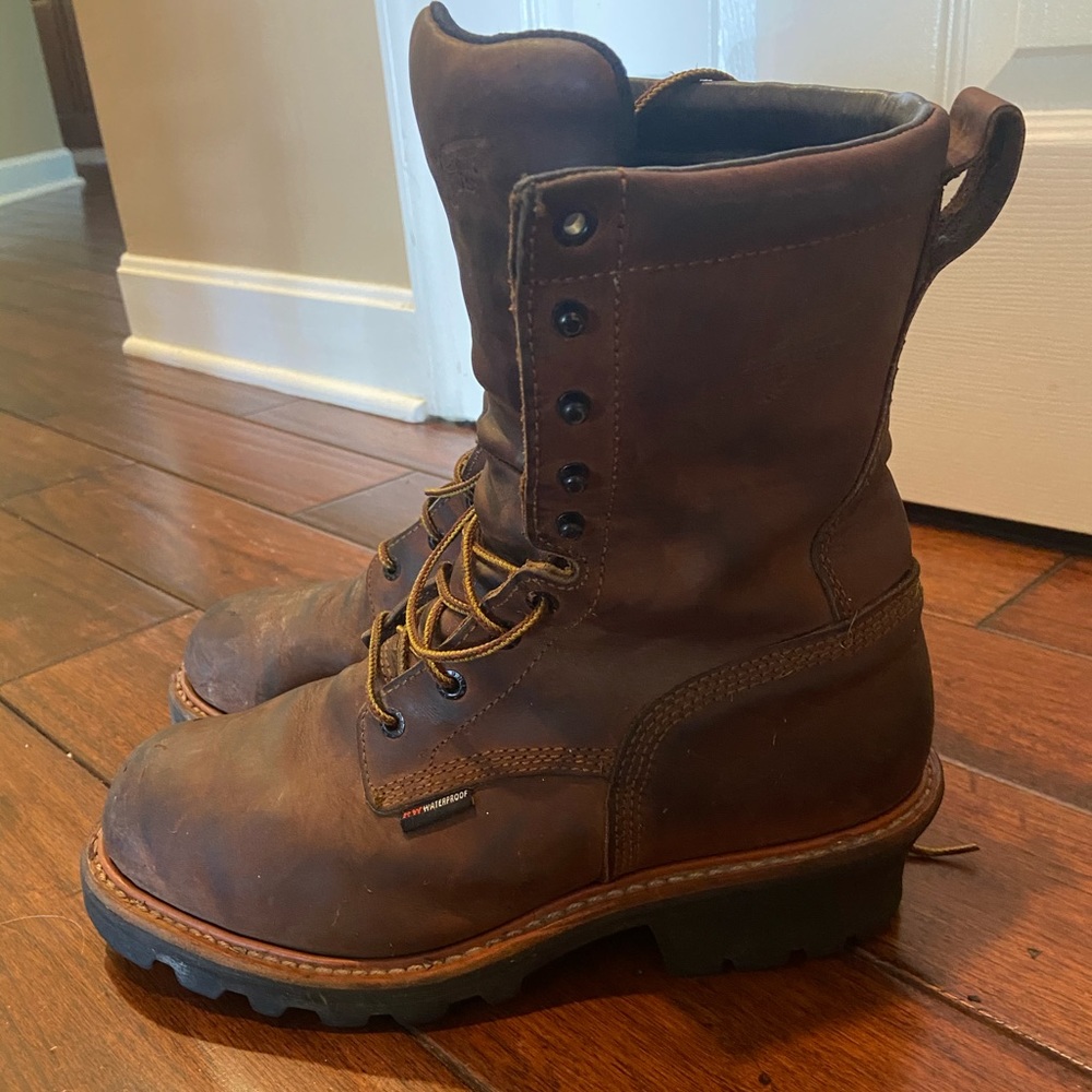 Redwing 9 inch LoggerMax boots 10EE